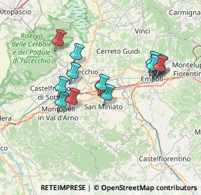 Mappa Piazza Vincenzo Cuoco, 56028 San Miniato PI, Italia (6.91786)