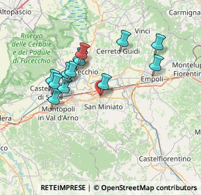 Mappa Piazza Vincenzo Cuoco, 56028 San Miniato PI, Italia (6.73077)