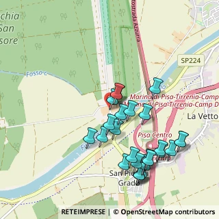 Mappa Località Cascine Nuove, 56122 Pisa PI, Italia (1.07308)