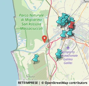 Mappa Località Cascine Nuove, 56122 Pisa PI, Italia (4.486)