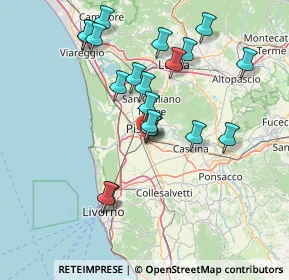 Mappa Via Vicinale dei Vignoli, 56121 Pisa PI, Italia (14.764)