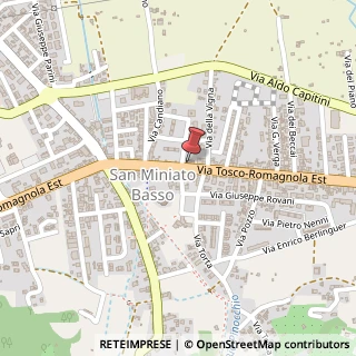 Mappa Via Tosco Romagnola Est, 597a, 56028 San Miniato, Pisa (Toscana)