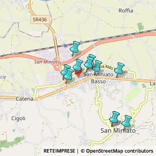 Mappa Via Martiri di Belfiore, 56028 San Miniato PI, Italia (0.82909)