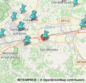 Mappa Via Martiri di Belfiore, 56028 San Miniato PI, Italia (6.316)