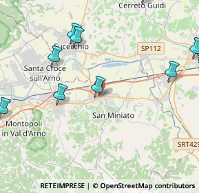 Mappa Via Martiri di Belfiore, 56028 San Miniato PI, Italia (7.422)