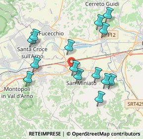 Mappa Via Martiri di Belfiore, 56028 San Miniato PI, Italia (4.11071)