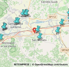 Mappa Via Martiri di Belfiore, 56028 San Miniato PI, Italia (6.5375)