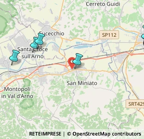 Mappa Via Martiri di Belfiore, 56028 San Miniato PI, Italia (7.26364)
