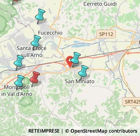 Mappa Via Martiri di Belfiore, 56028 San Miniato PI, Italia (6.4325)