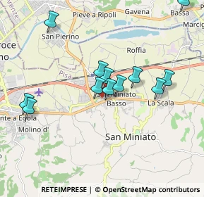 Mappa Via Martiri di Belfiore, 56028 San Miniato PI, Italia (2.34733)