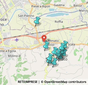 Mappa Via Martiri di Belfiore, 56028 San Miniato PI, Italia (1.86692)