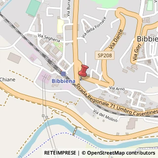 Mappa Via Dante, 62A, 52011 Bibbiena, Arezzo (Toscana)