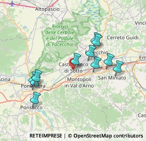 Mappa Via Vaghera, 56020 Montopoli in Val D'arno PI, Italia (7.21182)