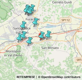 Mappa Via Villeneuve Lez Avignon, 56028 San Miniato PI, Italia (3.91833)