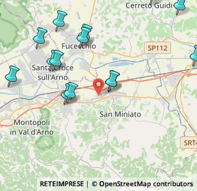 Mappa Via Villeneuve Lez Avignon, 56028 San Miniato PI, Italia (5.208)