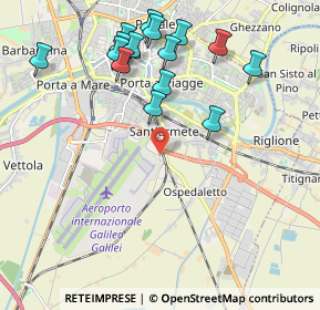 Mappa Via Cariola, 56121 Pisa PI, Italia (2.29)