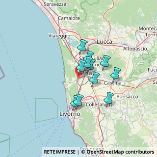 Mappa Superstrada Firenze Pisa Livorno, 56122 Pisa PI, Italia (9.87727)