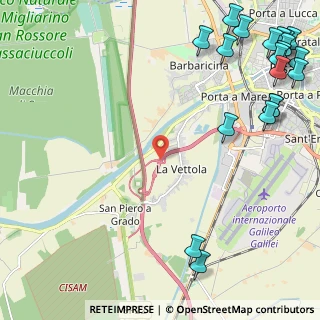 Mappa Superstrada Firenze Pisa Livorno, 56122 Pisa PI, Italia (3.635)
