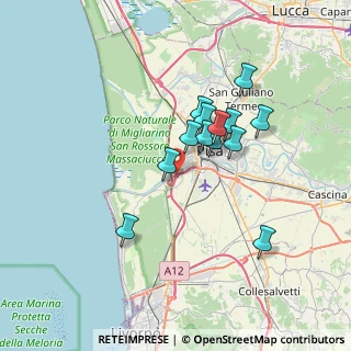 Mappa Superstrada Firenze Pisa Livorno, 56122 Pisa PI, Italia (5.89923)