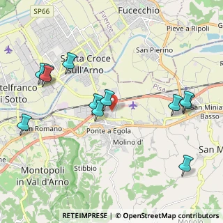 Mappa Via Chico Mendes, 56028 San Miniato PI, Italia (2.38833)