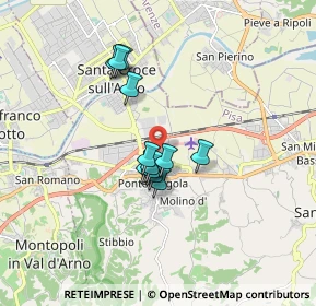 Mappa Via Chico Mendes, 56028 San Miniato PI, Italia (1.275)