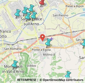Mappa Via Chico Mendes, 56028 San Miniato PI, Italia (3.16833)