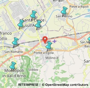 Mappa Via Chico Mendes, 56028 San Miniato PI, Italia (3.24643)