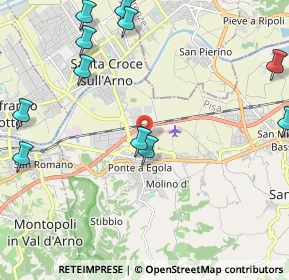 Mappa Via Chico Mendes, 56028 San Miniato PI, Italia (3.14733)