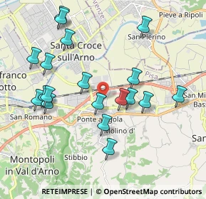 Mappa Via Chico Mendes, 56028 San Miniato PI, Italia (2.08421)