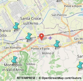 Mappa Via Chico Mendes, 56028 San Miniato PI, Italia (3.57455)
