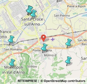 Mappa Via Chico Mendes, 56028 San Miniato PI, Italia (3.07545)