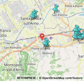 Mappa Via Chico Mendes, 56028 San Miniato PI, Italia (2.92231)