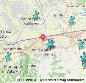 Mappa Via Chico Mendes, 56028 San Miniato PI, Italia (3.3775)
