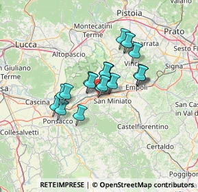 Mappa Via Chico Mendes, 56028 San Miniato PI, Italia (9.7035)