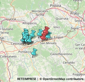 Mappa Via Chico Mendes, 56028 San Miniato PI, Italia (10.8185)
