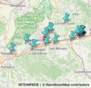 Mappa Via Chico Mendes, 56028 San Miniato PI, Italia (8.9835)