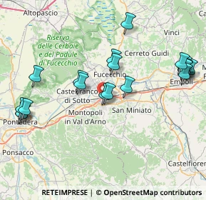 Mappa Via Chico Mendes, 56028 San Miniato PI, Italia (9.2405)