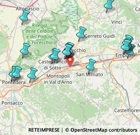 Mappa Via Chico Mendes, 56028 San Miniato PI, Italia (9.185)