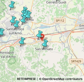 Mappa Via Torta, 56028 San Miniato PI, Italia (6.30667)
