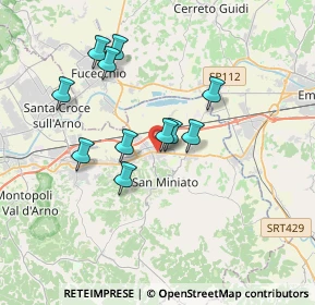 Mappa Via Torta, 56028 San Miniato PI, Italia (3.14727)