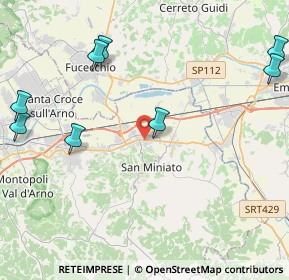 Mappa Via Torta, 56028 San Miniato PI, Italia (6.45091)