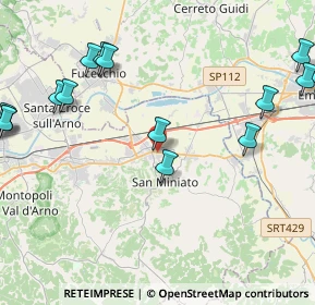 Mappa Via Torta, 56028 San Miniato PI, Italia (6.4675)