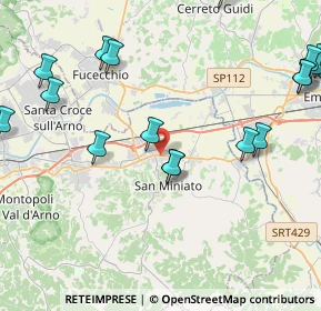 Mappa Via Torta, 56028 San Miniato PI, Italia (6.029)