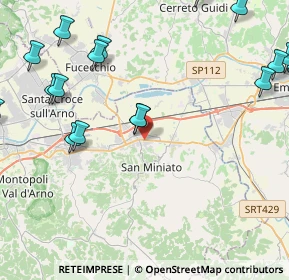 Mappa Via Torta, 56028 San Miniato PI, Italia (6.3395)