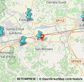 Mappa Via Torta, 56028 San Miniato PI, Italia (6.86286)