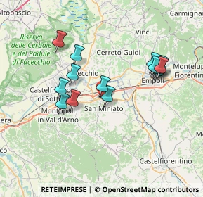 Mappa Via Torta, 56028 San Miniato PI, Italia (6.89857)