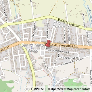 Mappa Via Giuseppe Rovani, 1, 56028 San Miniato, Pisa (Toscana)