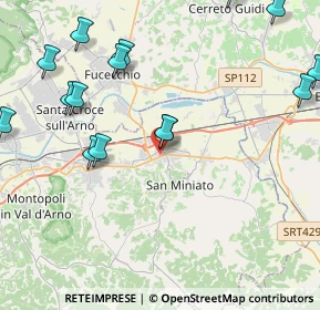 Mappa Piazza Giulio Scali, 56028 San Miniato PI, Italia (6.307)