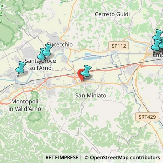 Mappa Piazza Giulio Scali, 56028 San Miniato PI, Italia (7.19455)