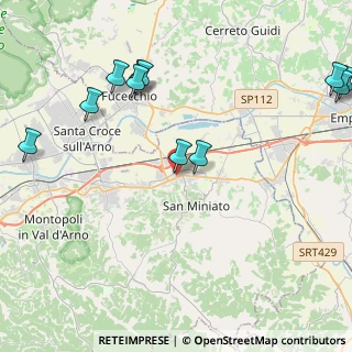 Mappa Piazza Giulio Scali, 56028 San Miniato PI, Italia (5.39)